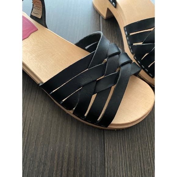 Swedish Hasbeens Renja Clog Sandal // Black - Picture 9 of 9